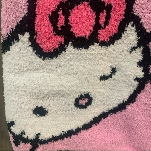 New Hello Kitty Faces Pink 50" x 70" Super Soft Throw Blanket New With Tag - Picture 3 of 9